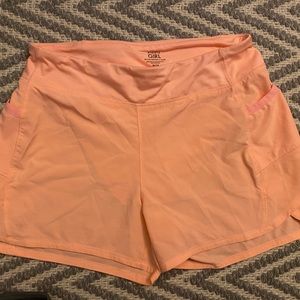 Athleta Girl record breaker 3 inch Short Orange XL/14